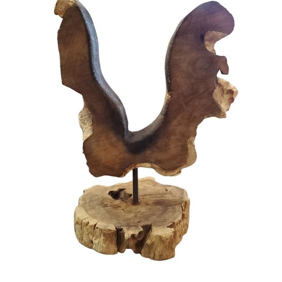 Molten Glass Decorate Vase with Natural Wood - Picture 10 of 13